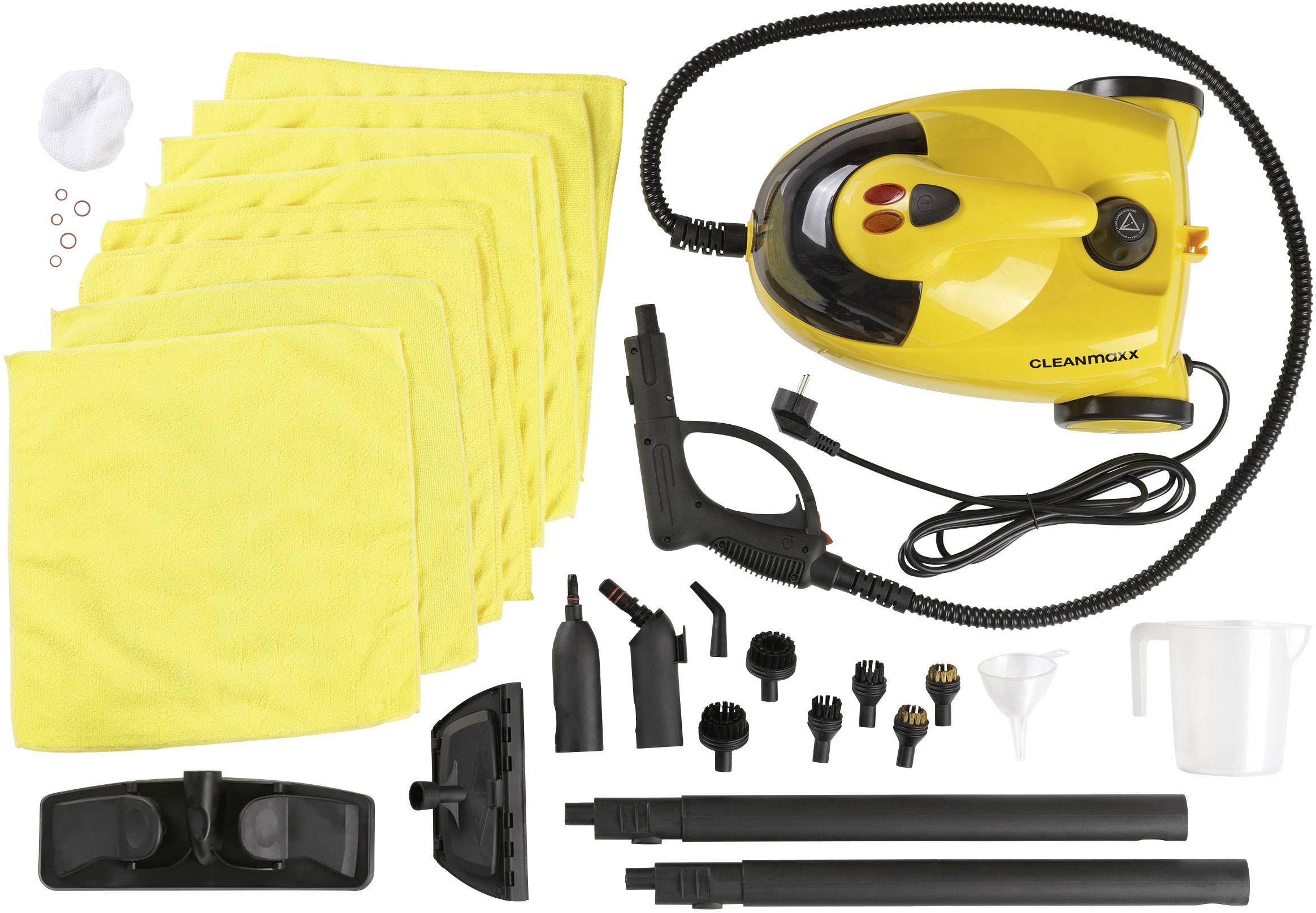 CleanMaxx 01688 Dampfreiniger 01688 1500W Gelb, Schwarz