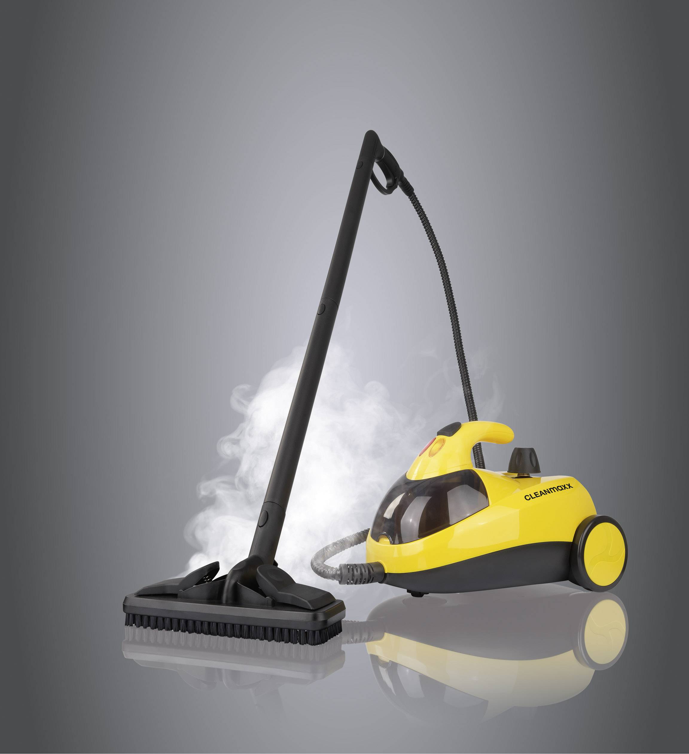 CleanMaxx 01688 Dampfreiniger 01688 1500W Gelb, Schwarz