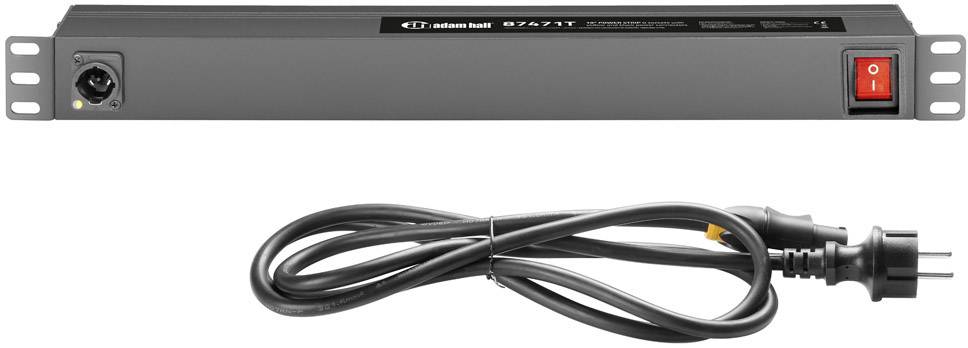 Adam Hall 87471T 19 Zoll Stromverteiler 1 HE