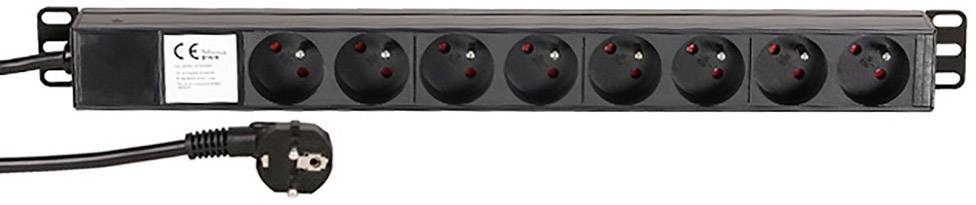 Adam Hall 19 Zoll Parts 87478 - 19 Zoll Stromverteiler 8-fach, französische Norm