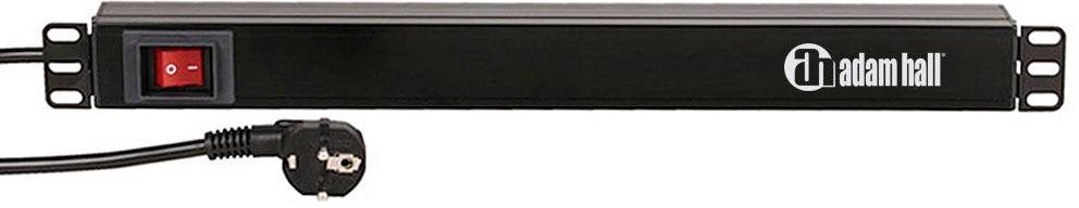 Adam Hall 19 Zoll Parts 87478 - 19 Zoll Stromverteiler 8-fach, französische Norm