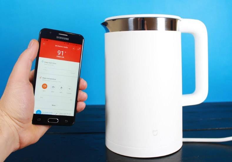 Xiaomi Mi Smart Kettle Wasserkocher schnurlos, App steuerbar Weiß