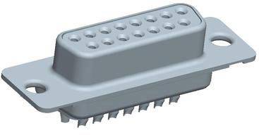 FCI DA15S064HTLF D-SUB Buchsenleiste 180° Polzahl: 15