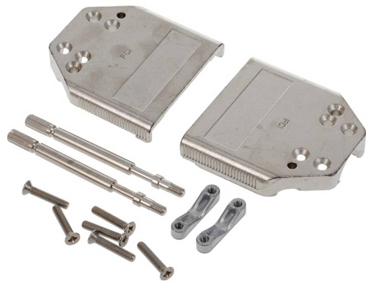 RC-Auto-Upgrade-Kit mit Metallplatten, langen Stangen und Schrauben. Wird zur Verbesserung der Stabilität und Leistung des Fahrzeugs verwendet.
