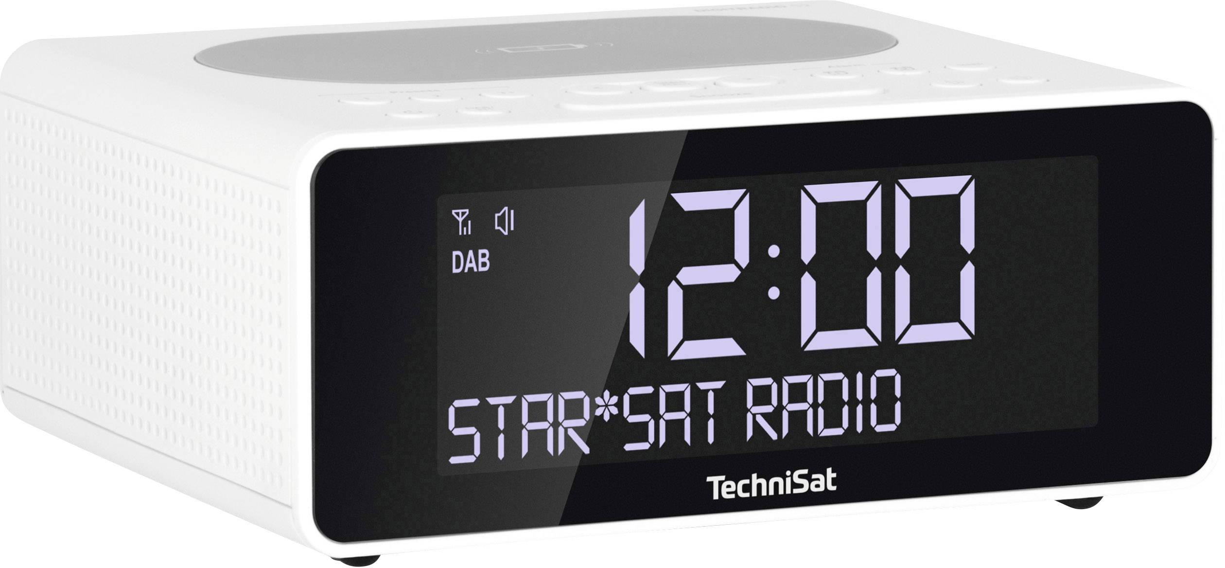 TechniSat DIGITRADIO 52 Radiowecker DAB+, UKW Akku-Ladefunktion Weiß