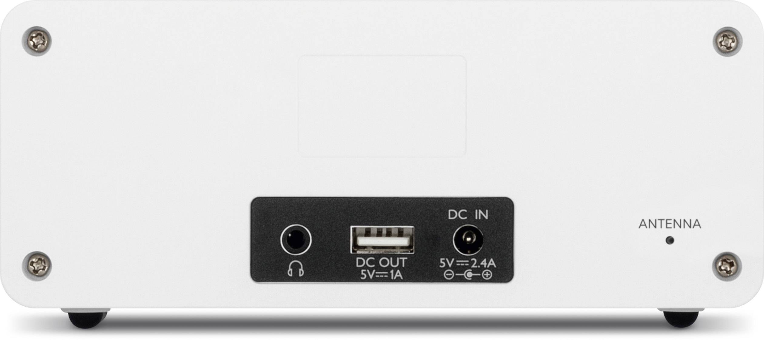 TechniSat DIGITRADIO 52 Radiowecker DAB+, UKW Akku-Ladefunktion Weiß