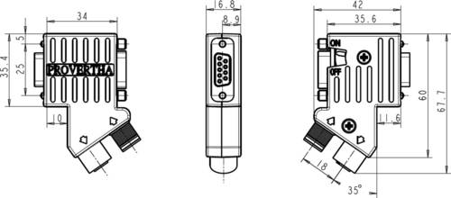 40-5292122 Sensor-/Aktor-Adapter Adapter, Y-Form Polzahl: 9, 5 1St.