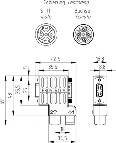 40-5391122 Sensor-/Aktor-Adapter Adapter, Y-Form 1St.