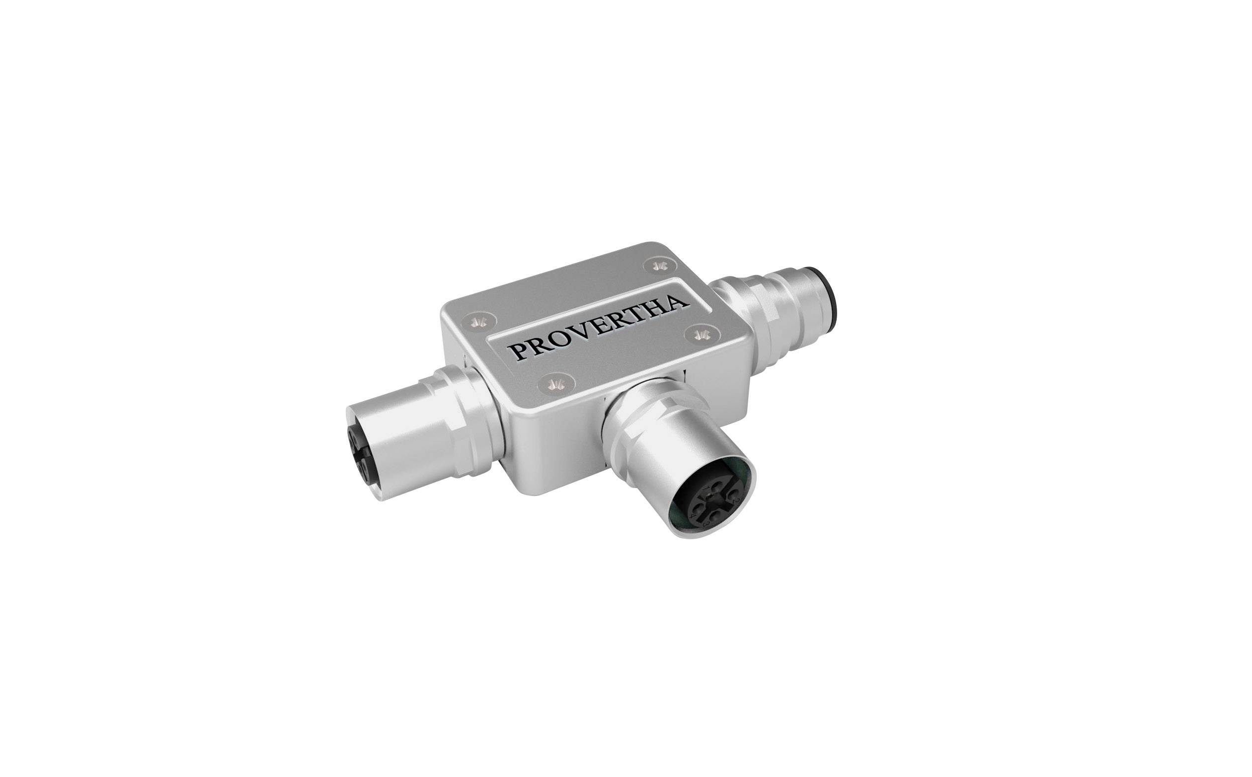 Provertha 42-500017 Sensor-/Aktor-Verteiler und Adapter M12 Adapter, T-Form Polzahl Sensoren: 5 1St.