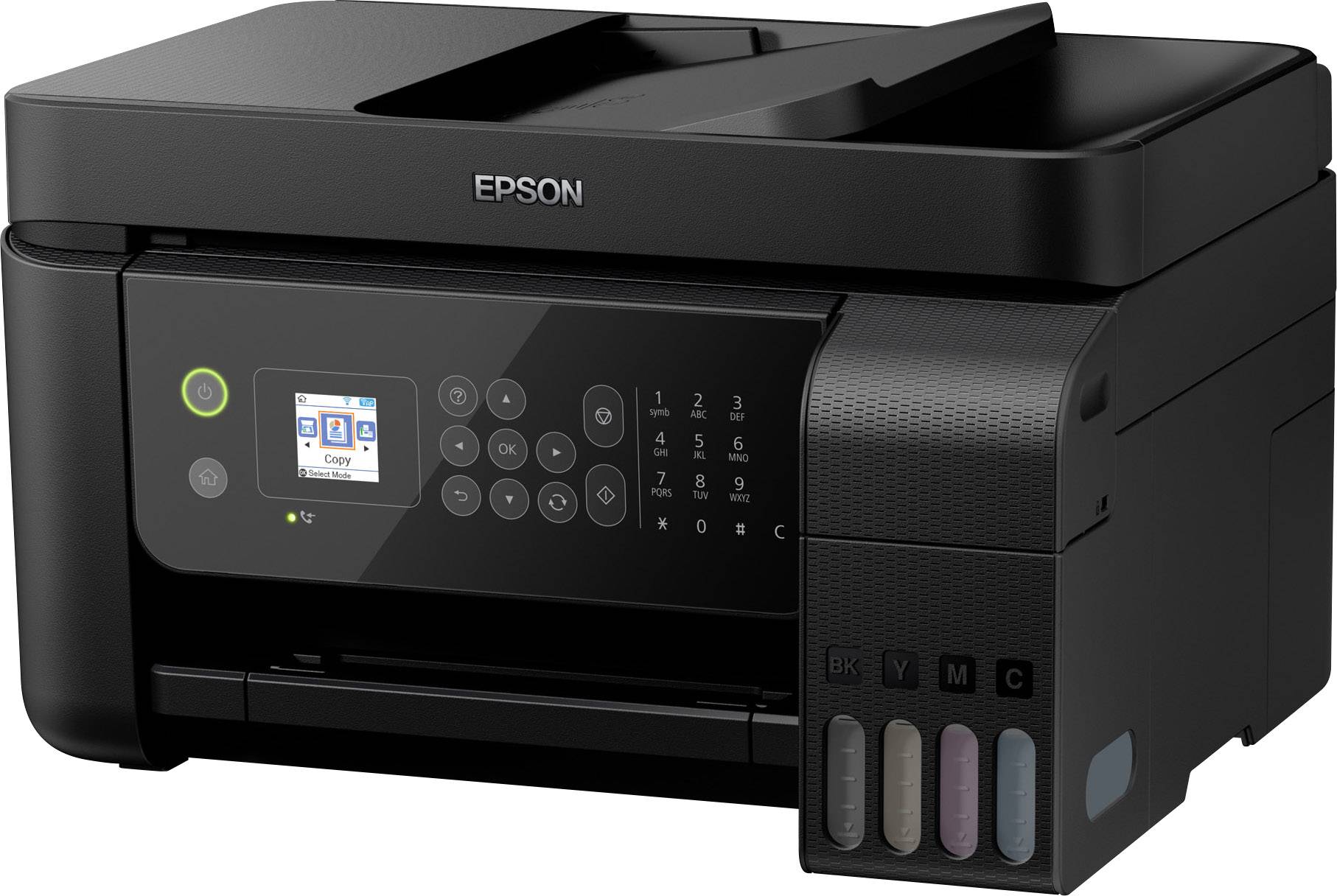 Epson EcoTank ET-4700 Farb Tintenstrahl Multifunktionsdrucker A4 Drucker, Scanner, Kopierer, Fax LAN, WLAN, ADF, Tintentank-System