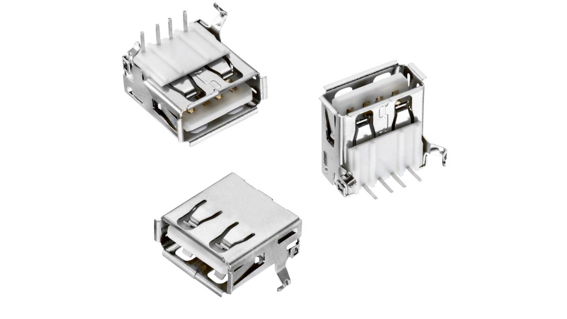 Uxcell USB Typ A Buchse - 8 Pin, 90 Grad Horizontal, Für PCB, 5 Stück, Kompatibel Mit Drucker & Mehr