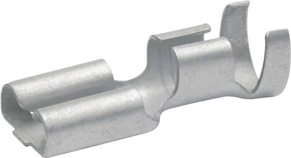 Klauke 2720 Flachsteckhülse Steckbreite: 6.30mm Steckdicke: 0.80mm 180° Unisoliert Messing