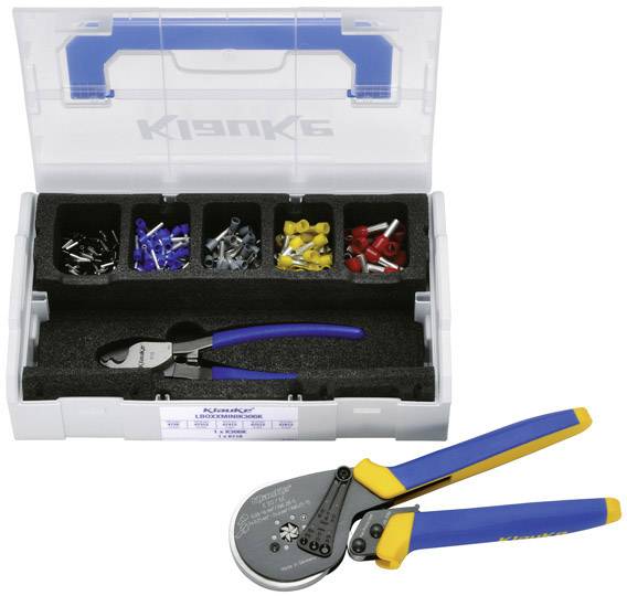 Klauke LBOXXMINIK306K Aderendhülsen-Sortiment Teilisoliert Schwarz, Blau, Grau, Gelb, Rot 1 Set