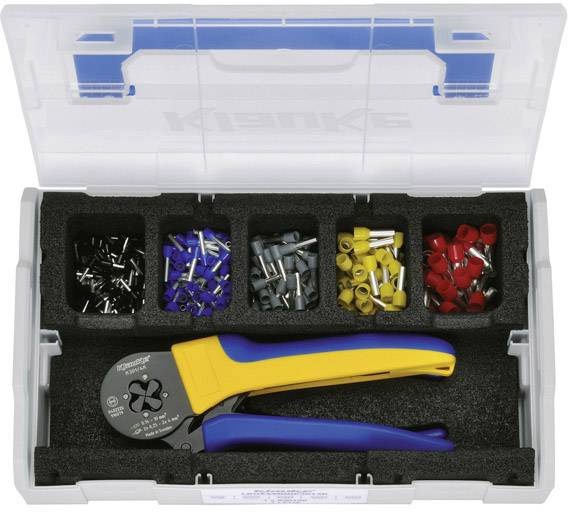 Klauke LBOXXMINIK3014K Aderendhülsen-Sortiment Teilisoliert Schwarz, Blau, Grau, Gelb, Rot 1 Set
