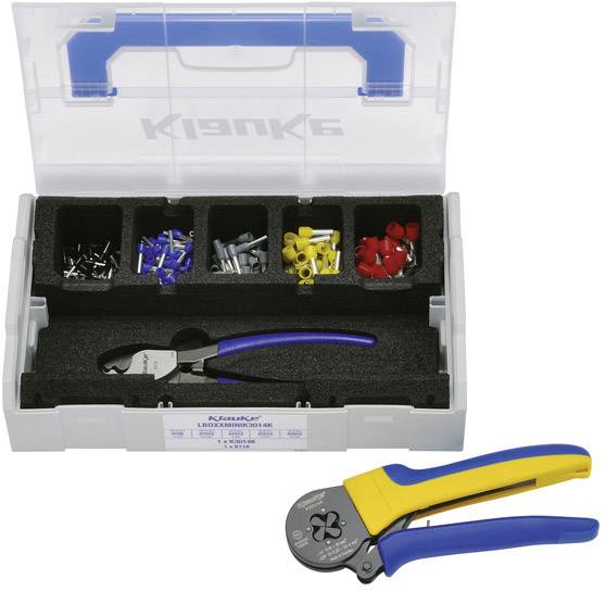 Klauke LBOXXMINIK3014K Aderendhülsen-Sortiment Teilisoliert Schwarz, Blau, Grau, Gelb, Rot 1 Set