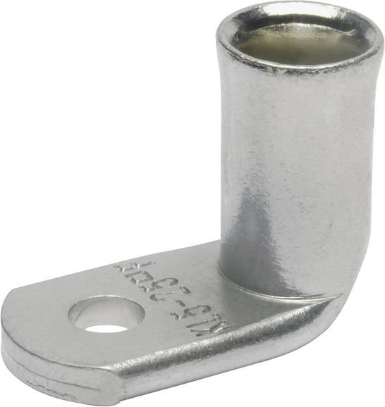 Metallschelle mit Loch für die Befestigung, geeignet zur Verbindung von Kabeln oder Rohren an einer Oberfläche.