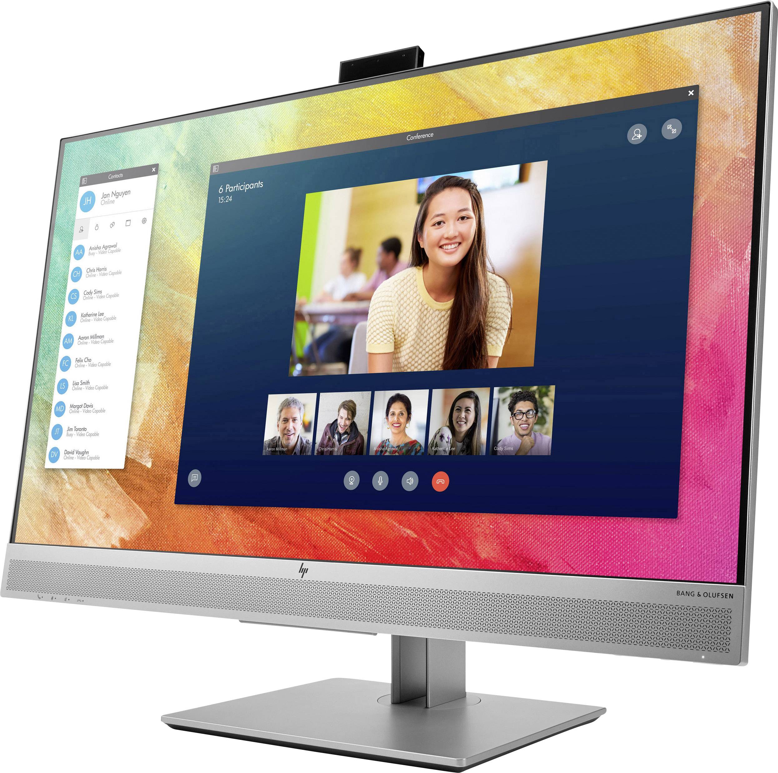 HP EliteDisplay E273m LED-Monitor EEK F (A - G) 68.6 cm (27 Zoll) 1920 x 1080 Pixel 16:9 5 ms DisplayPort, HDMI®, VGA IPS LED