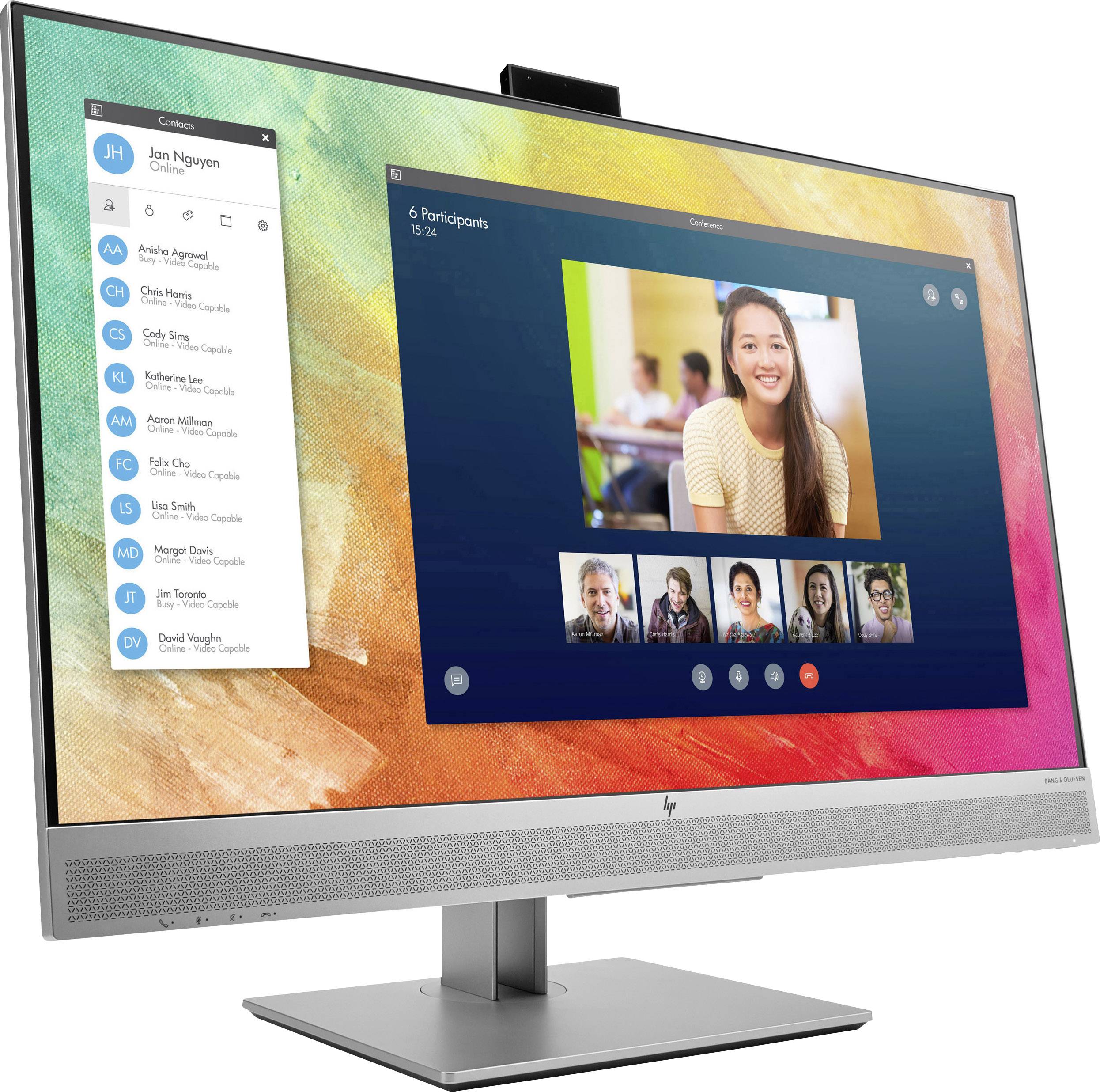 HP EliteDisplay E273m LED-Monitor EEK F (A - G) 68.6 cm (27 Zoll) 1920 x 1080 Pixel 16:9 5 ms DisplayPort, HDMI®, VGA IPS LED