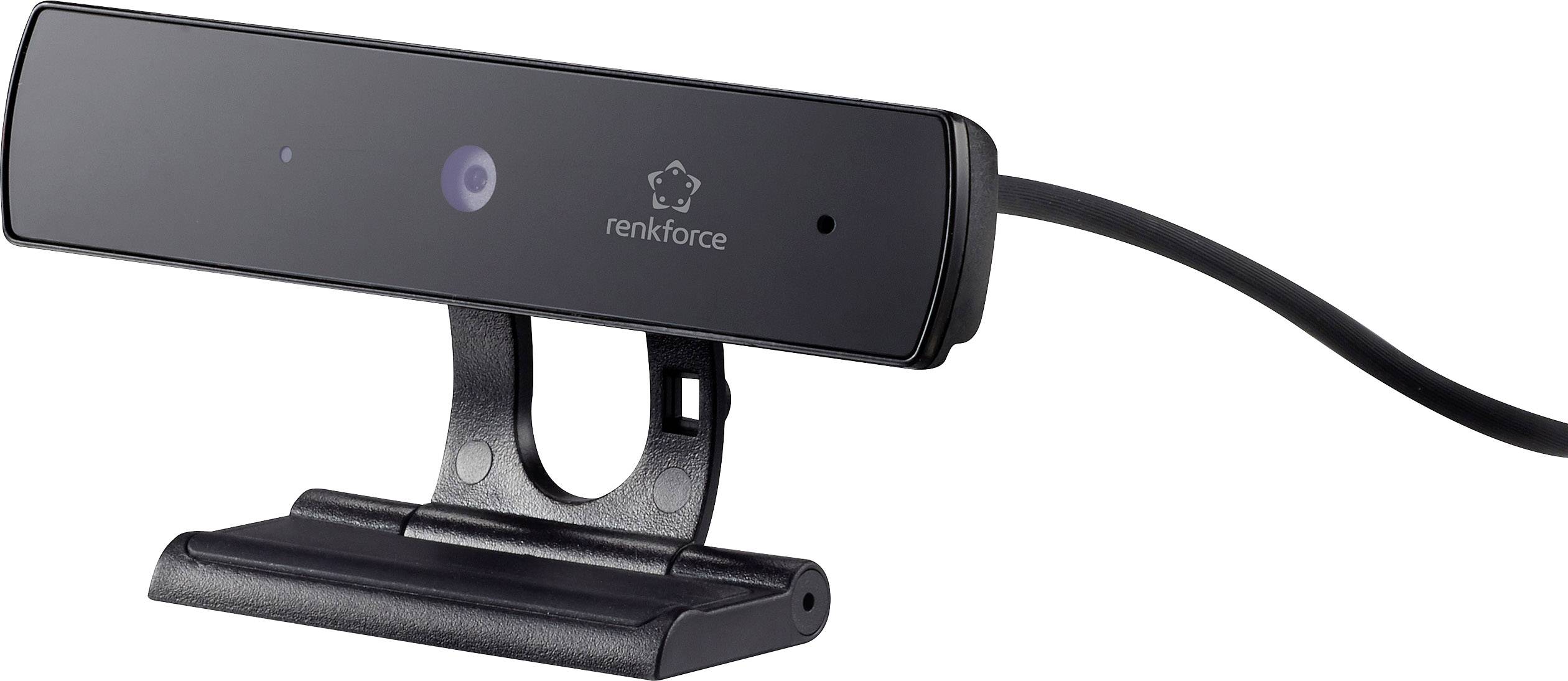 Renkforce RF-WC1080P1 Full HD-Webcam 1920 x 1080 Pixel Klemm-Halterung