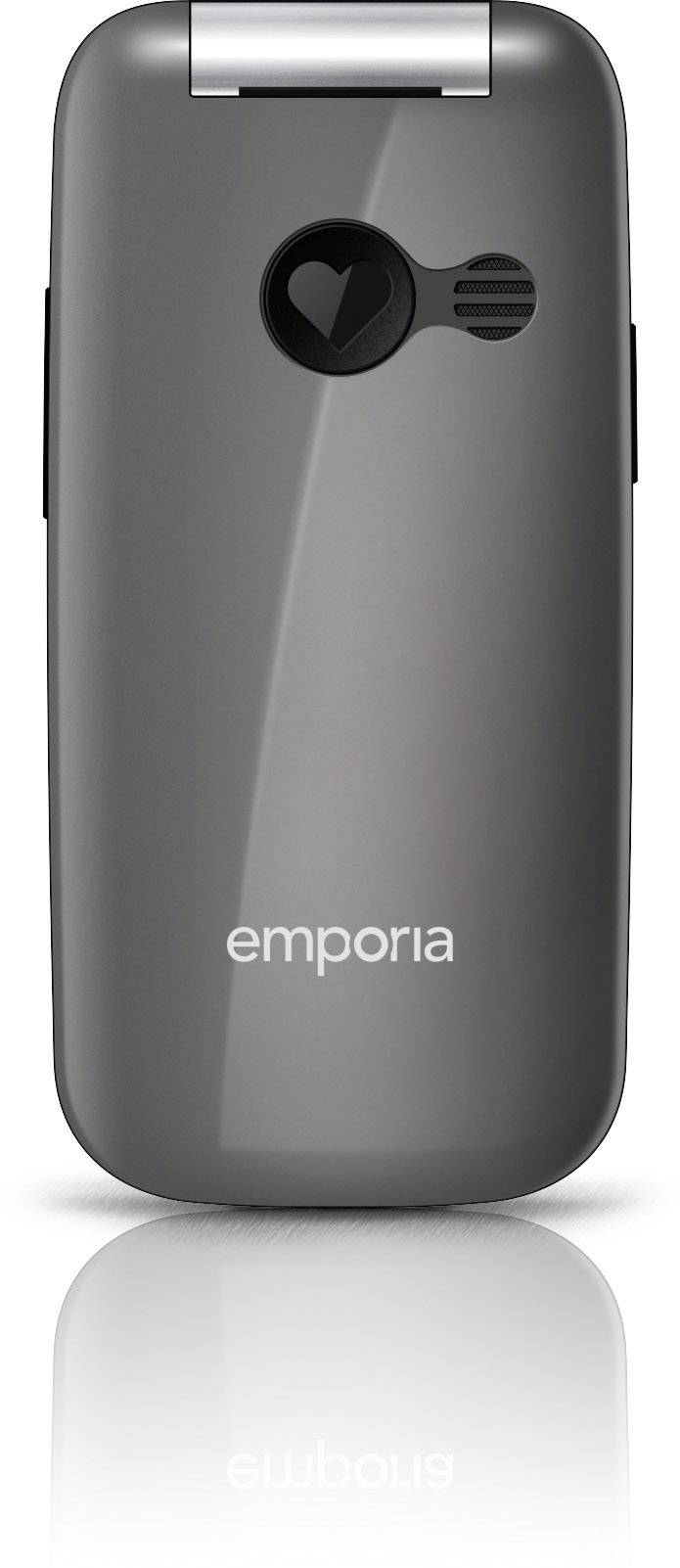 Emporia One V200i Senioren-Klapp-Handy mit Ladestation, SOS Taste Schwarz