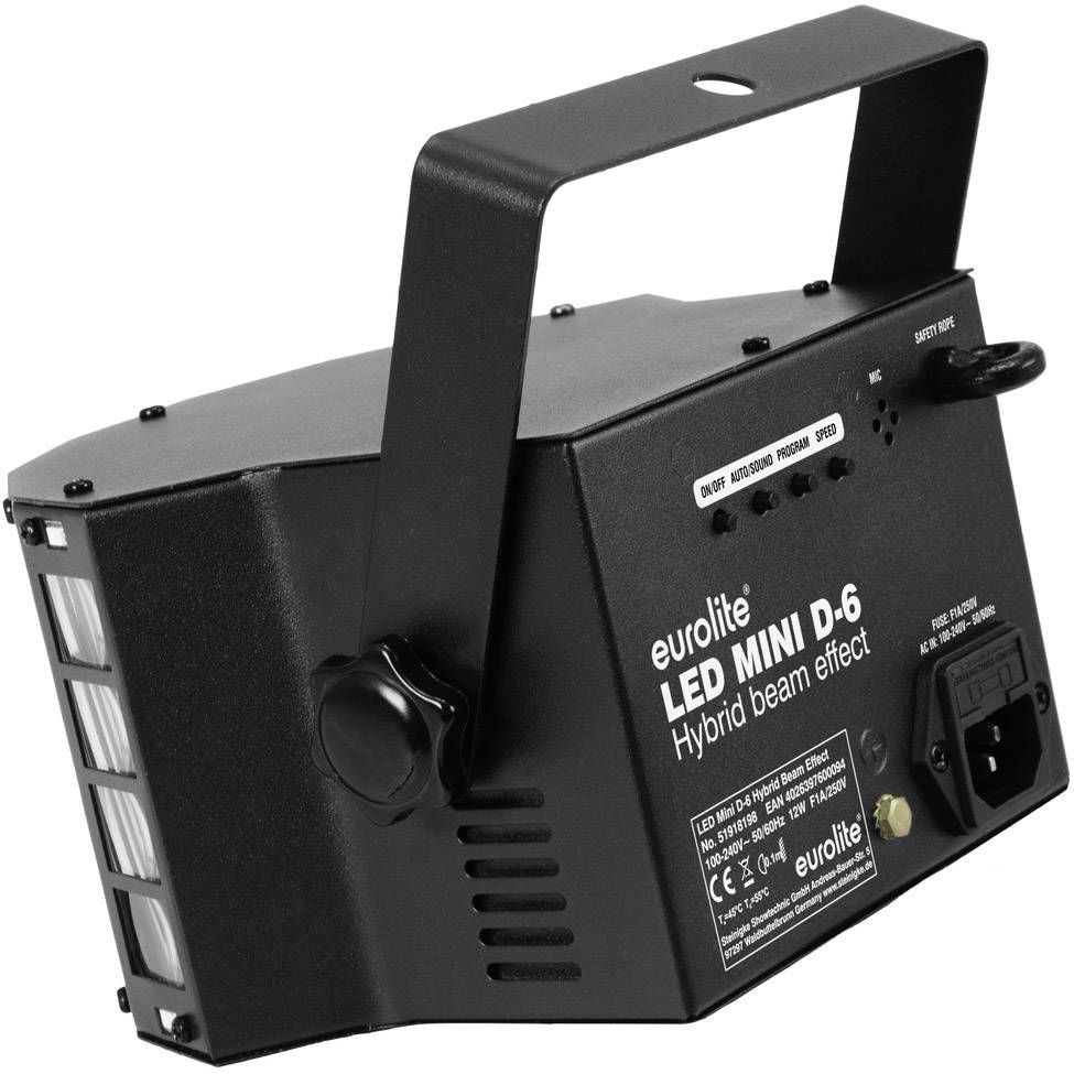 Eurolite 51918198 Mini D-6 LED-Effektstrahler Anzahl LEDs (Details):17