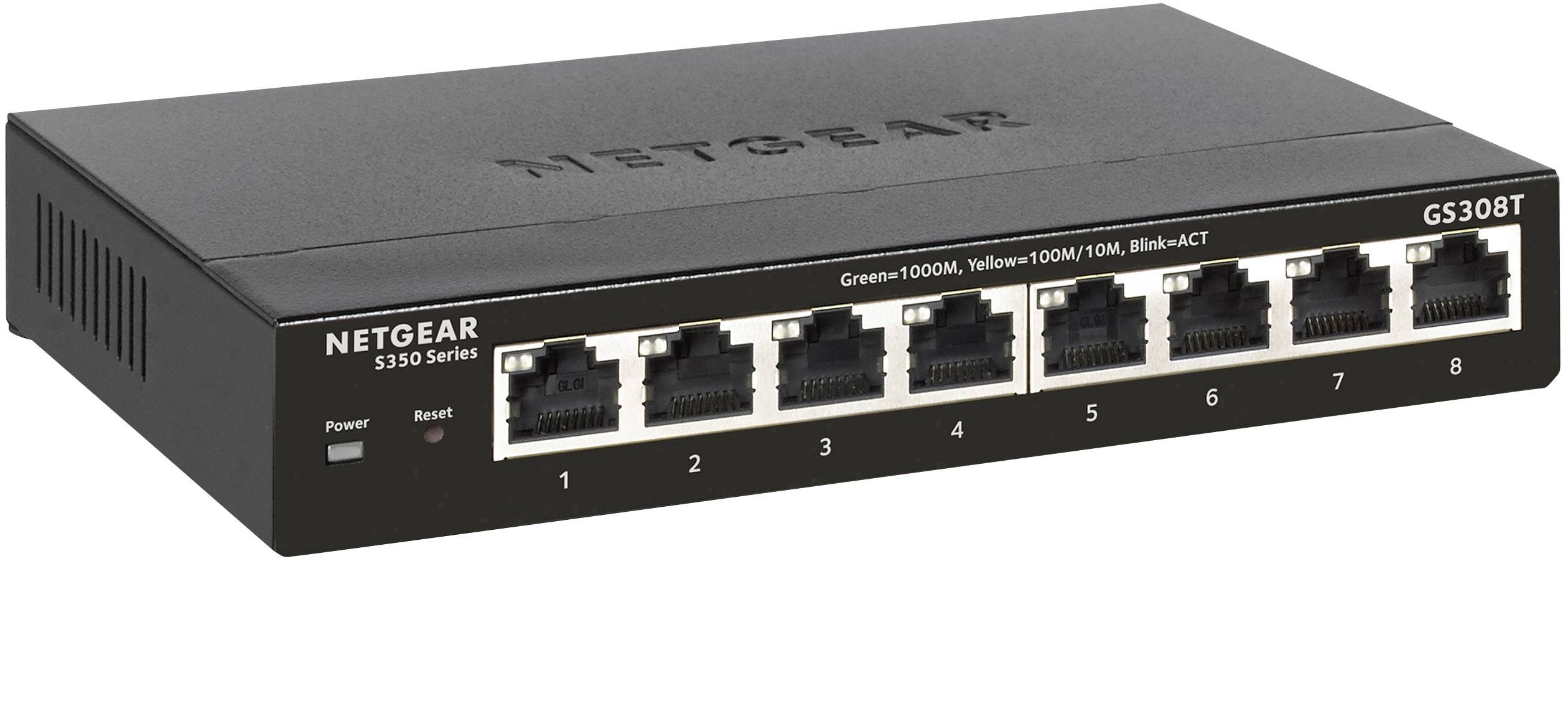 NETGEAR GS308T-100PES Netzwerk Switch 8 Port
