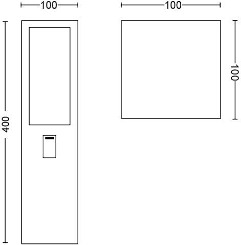 Philips LED LED-Außenstandleuchte 17431/30/P7 Impress LED fest eingebaut 16 W RGBW
