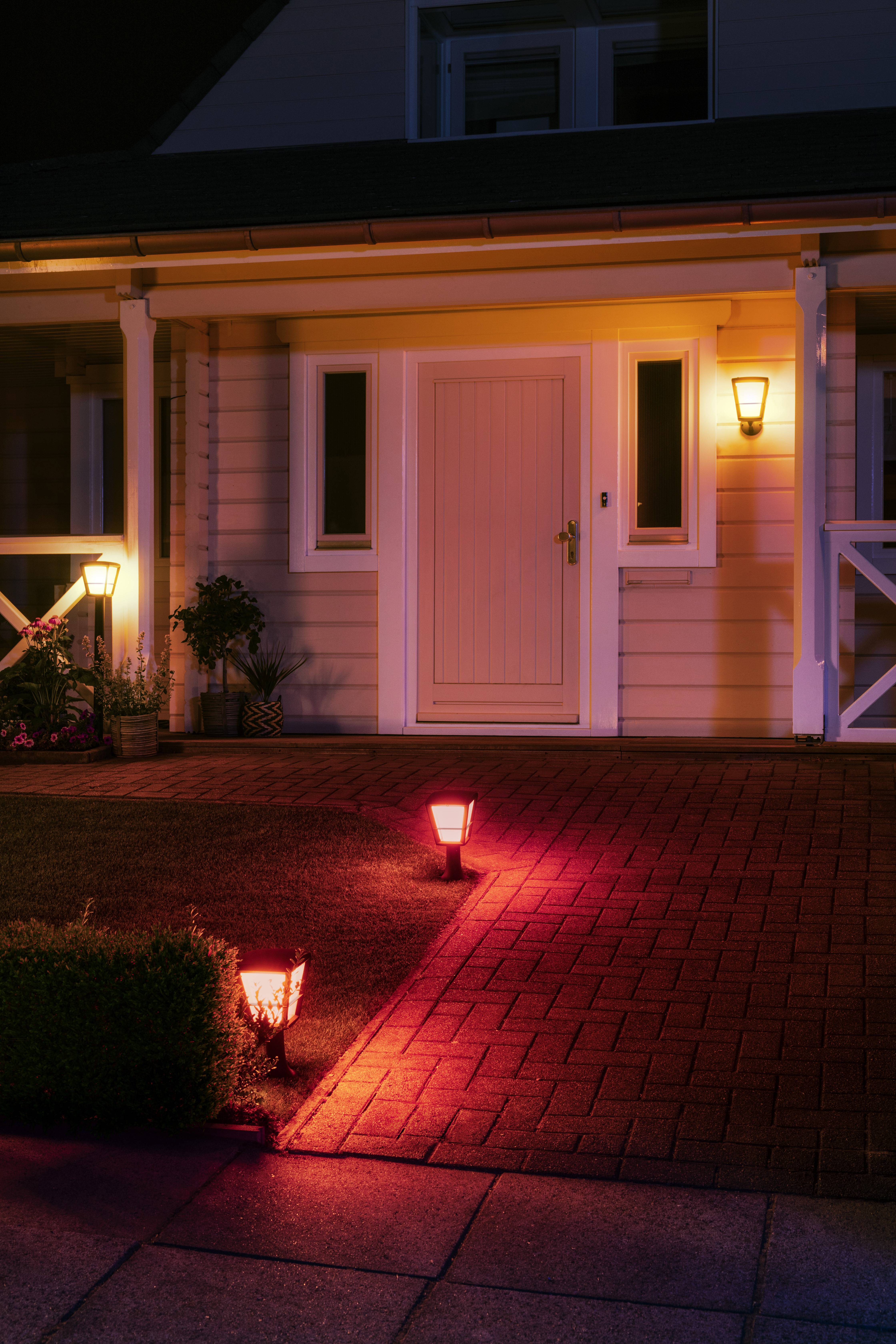 Philips LED LED-Außenwandleuchte 17439/30/P7 Econic LED fest eingebaut 15 W RGBW