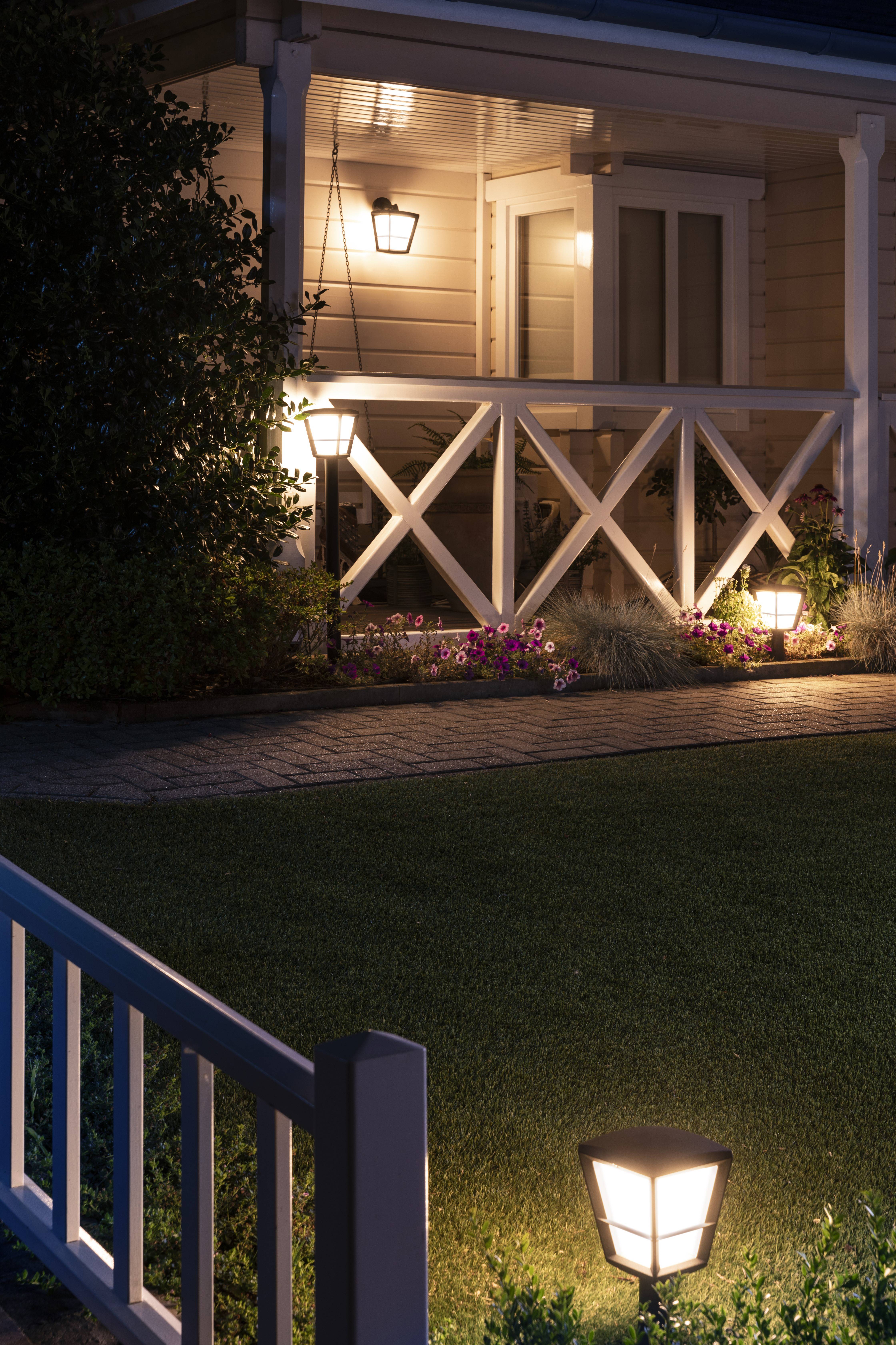 Philips LED LED-Außenwandleuchte 17439/30/P7 Econic LED fest eingebaut 15 W RGBW