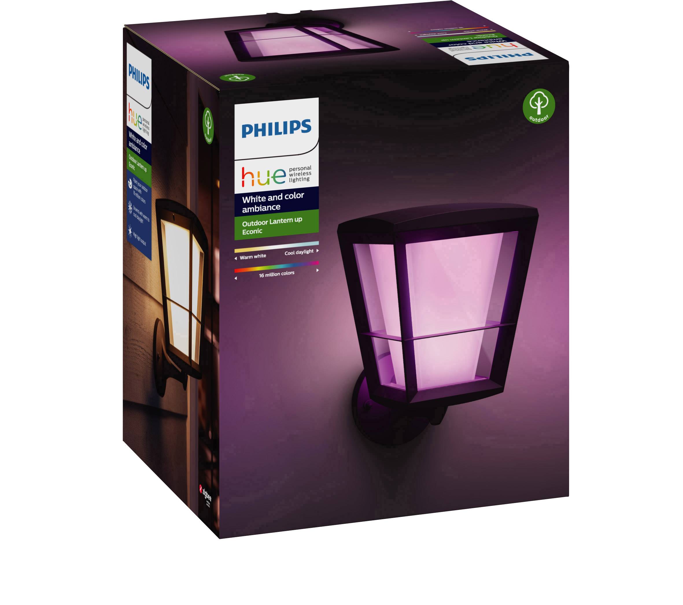 Philips LED LED-Außenwandleuchte 17439/30/P7 Econic LED fest eingebaut 15 W RGBW