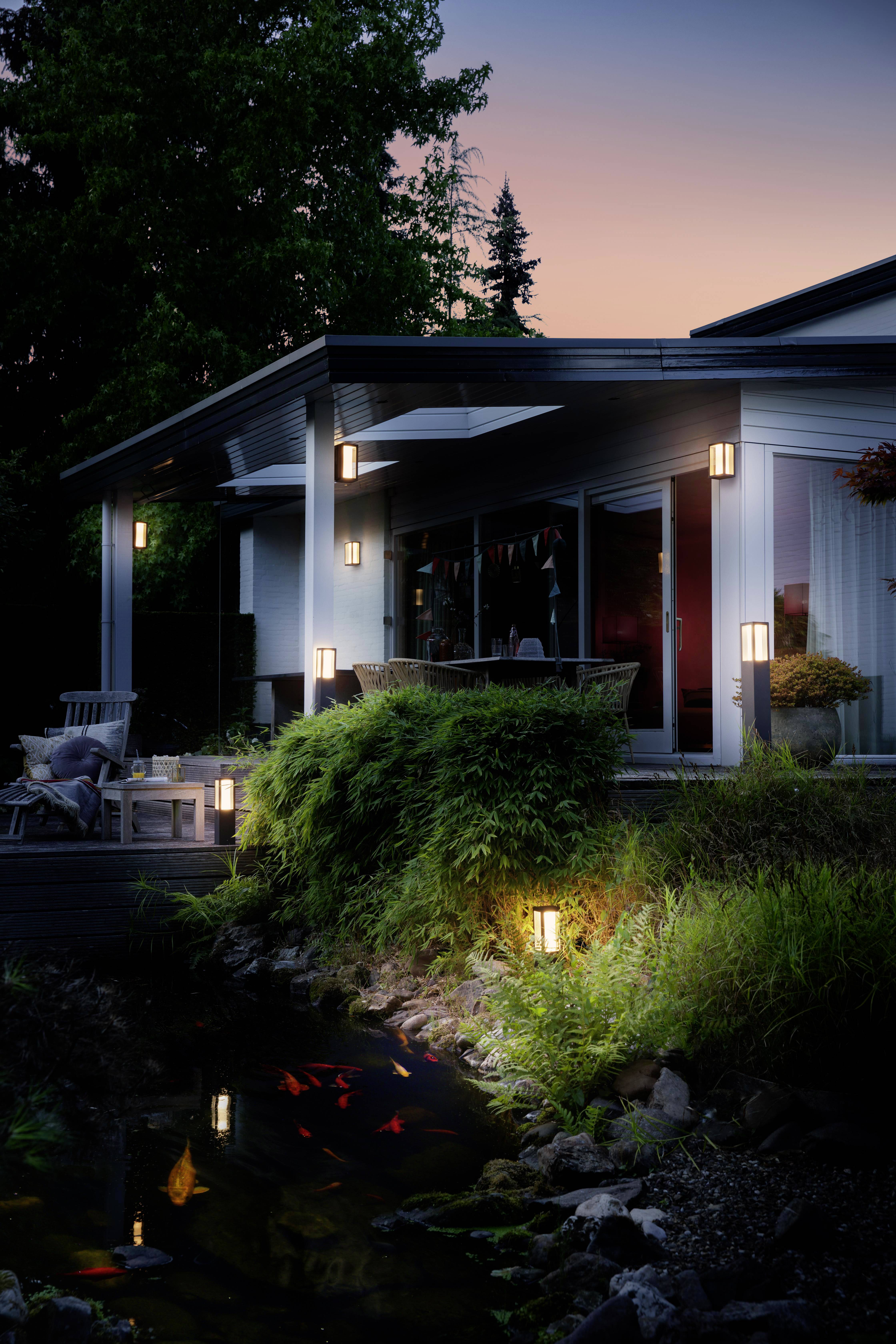 Philips Hue LED-Außenwandleuchte 17429/30/P7 Impress LED fest eingebaut 16 W RGBW