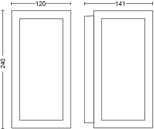 Philips Hue LED-Außenwandleuchte 17429/30/P7 Impress LED fest eingebaut 16 W RGBW