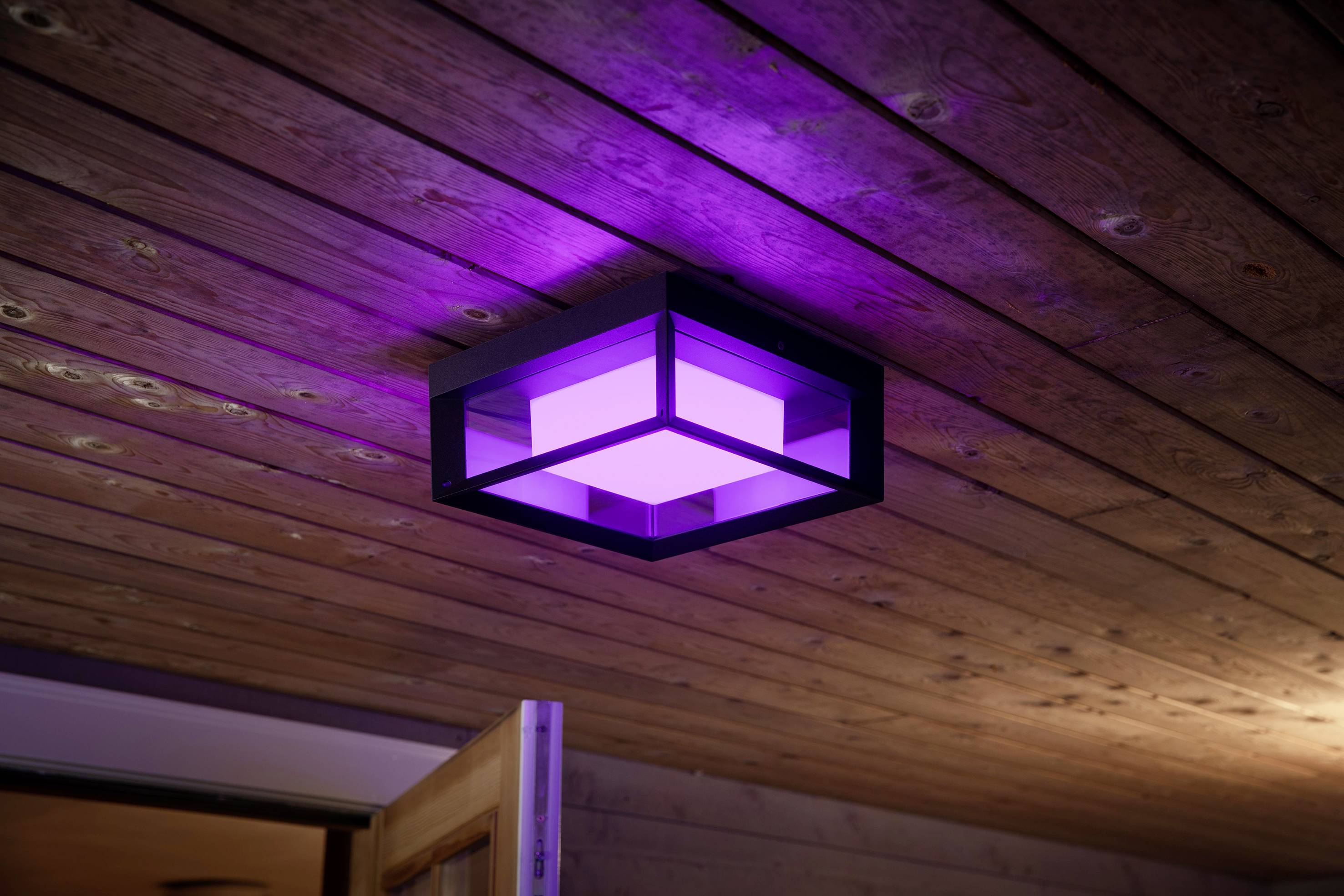 Philips Hue LED-Außenwandleuchte 1743830P7 Econic LED fest eingebaut 15 W RGBW