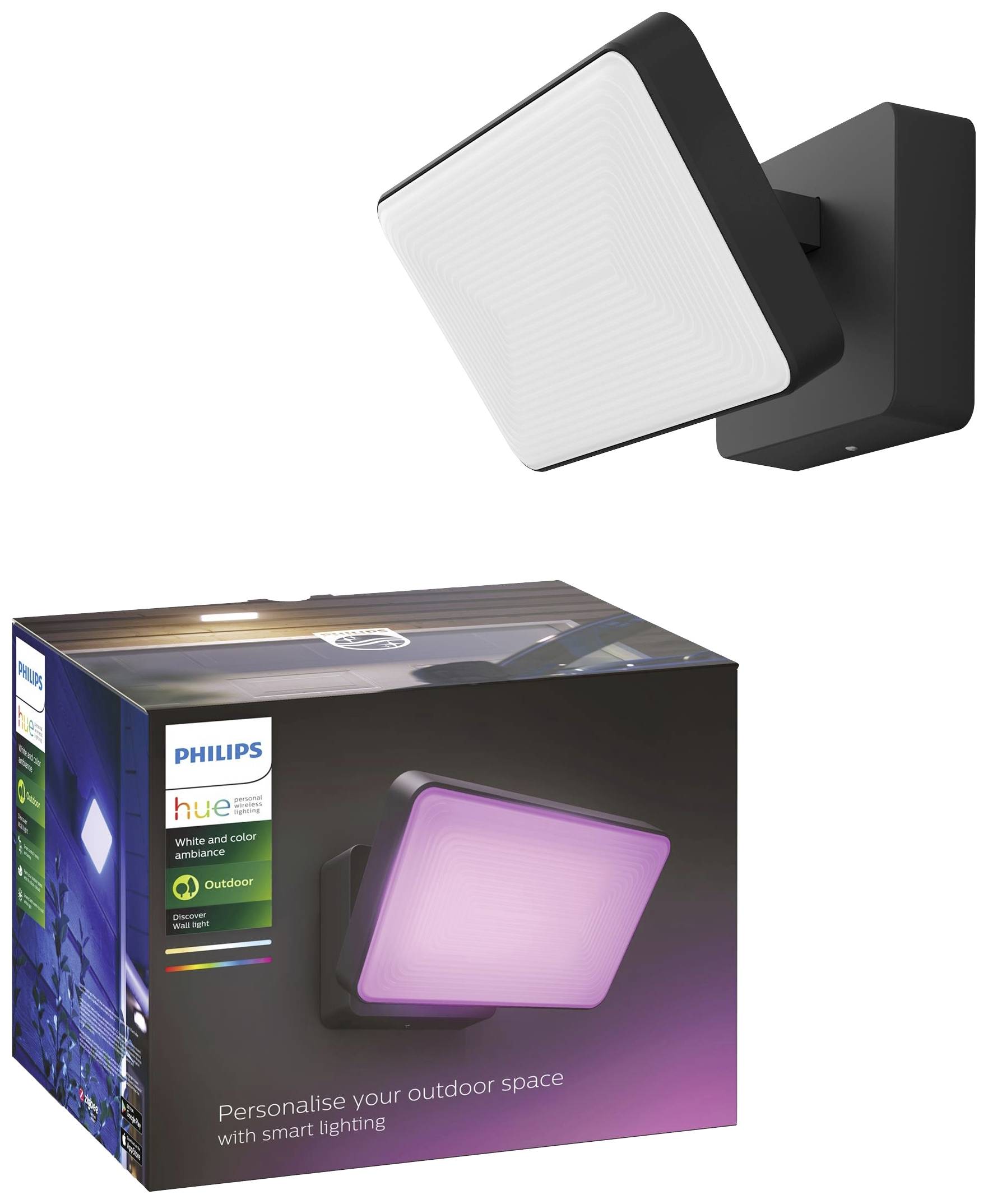 Hue LED-Außenstrahler 1743530P7 Discover LED fest eingebaut 30 W RGBW