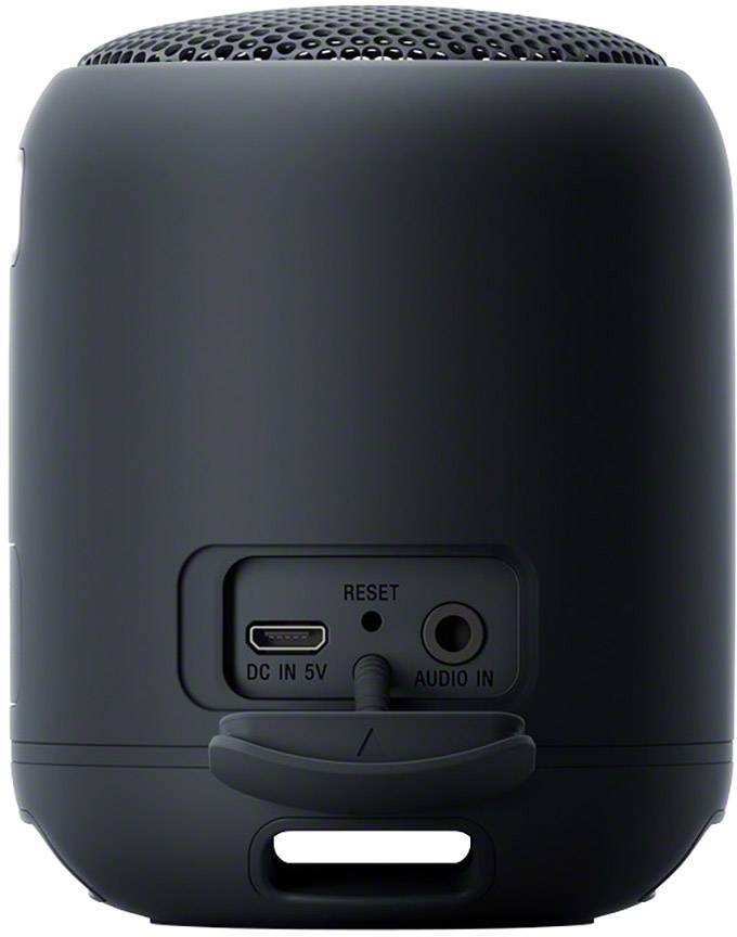 Sony SRS-XB12 Bluetooth® Lautsprecher Outdoor, Staubfest, Wasserfest Schwarz