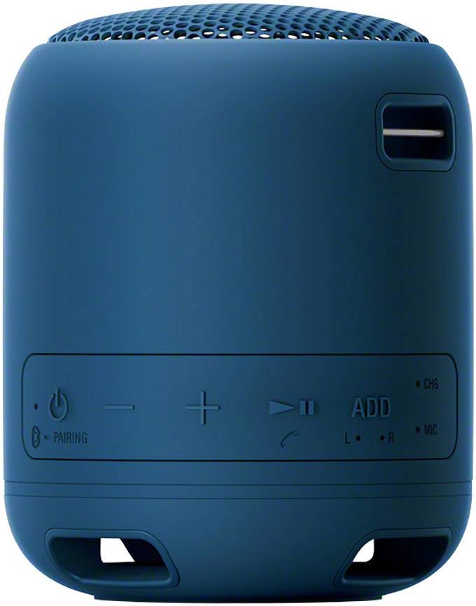 Sony SRS-XB12 Bluetooth® Lautsprecher Outdoor, Staubfest, Wasserfest Blau