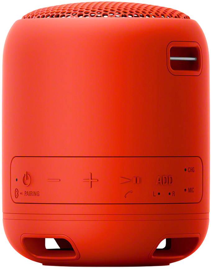 Sony SRS-XB12 Bluetooth® Lautsprecher Outdoor, Staubfest, Wasserfest Rot