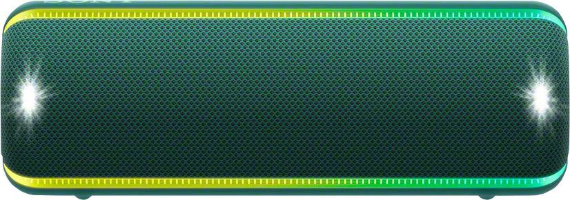 Sony SRS-XB32 Bluetooth® Lautsprecher AUX, Outdoor, Staubfest, stoßfest, USB, Wasserfest Grün