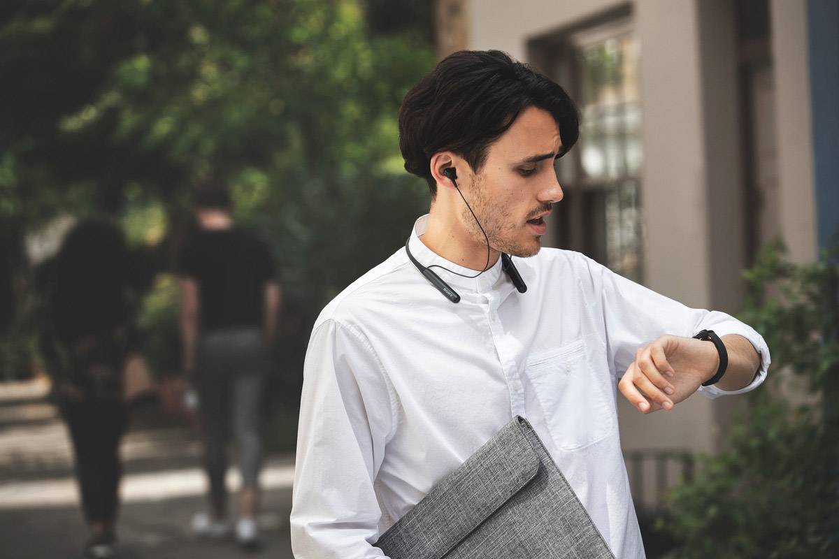 Sony WI-C600N Bluetooth®  In Ear Kopfhörer In Ear Headset, NFC Blau