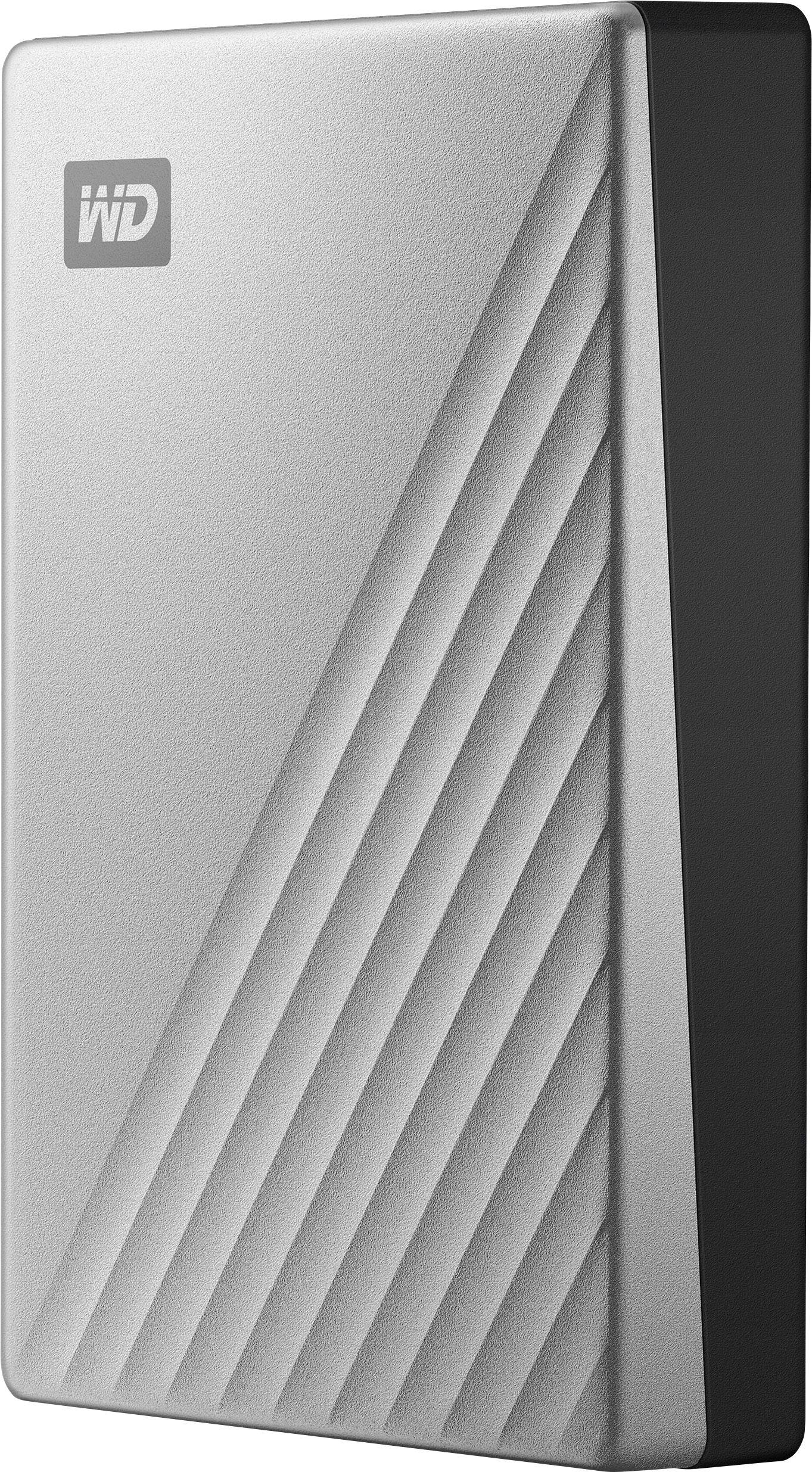 WD My Passport Ultra 4 TB Externe Festplatte 6.35 cm (2.5 Zoll) USB-C® Silber WDBFTM0040BSL-WESN