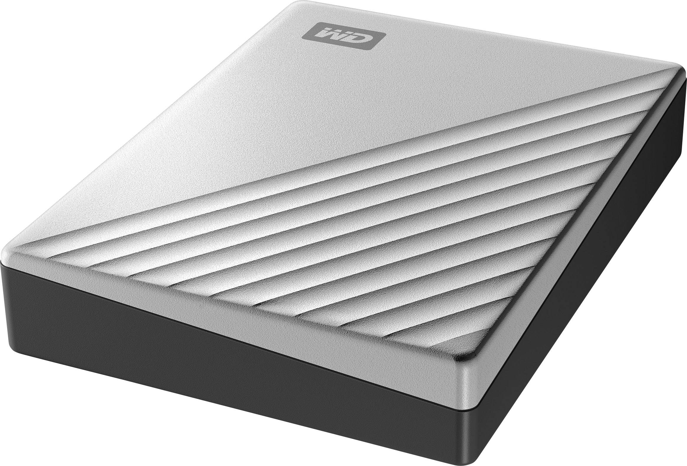WD My Passport Ultra 4 TB Externe Festplatte 6.35 cm (2.5 Zoll) USB-C® Silber WDBFTM0040BSL-WESN