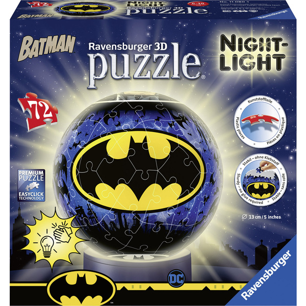 Ravensburger Nachtlicht - Batman 3D Puzzle-Ball 11080