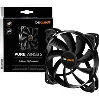 BeQuiet Pure Wings 2 140mm high-speed PC-Gehäuse-Lüfter Schwarz (B x H x T) 140 x 140 x 25mm BeQuiet Pure Wings 2 140mm high-speed PC-Gehäuse-Lüfter Schwarz (B x H x T) 140 x 140 x 25mm