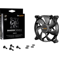 BeQuiet Shadow Wings 2 PC-Gehäuse-Lüfter Schwarz (B x H x T) 120 x 120 x 25 mm BeQuiet Shadow Wings 2 PC-Gehäuse-Lüfter Schwarz (B x H x T) 120 x 120 x 25 mm