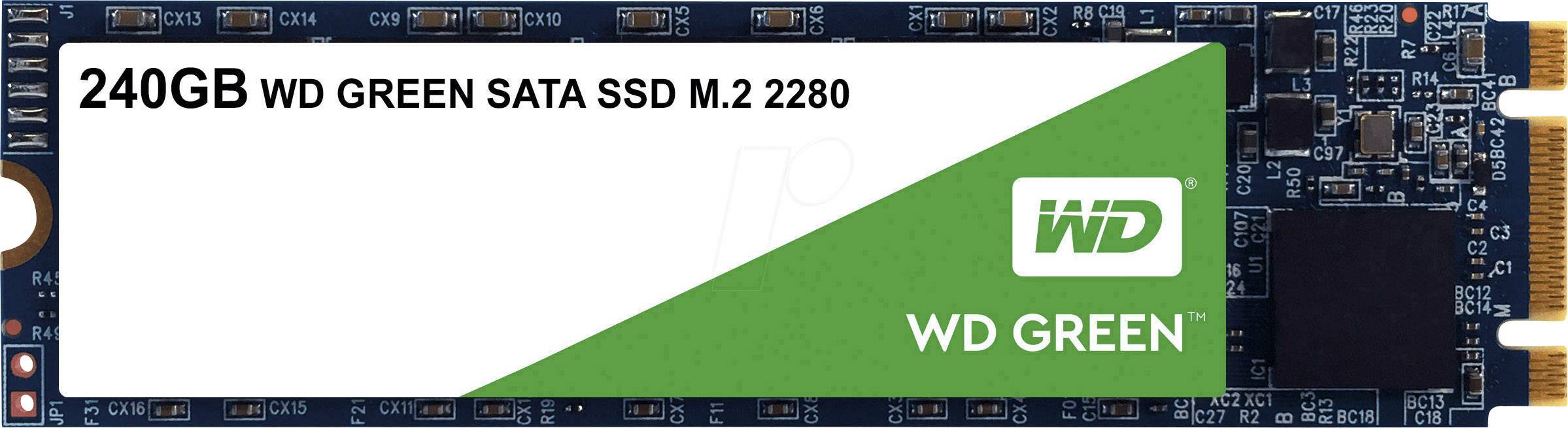 WD Green™ 240 GB Interne M.2 SATA SSD 2280 M.2 SATA 6 Gb/s Retail WDS240G2G0B