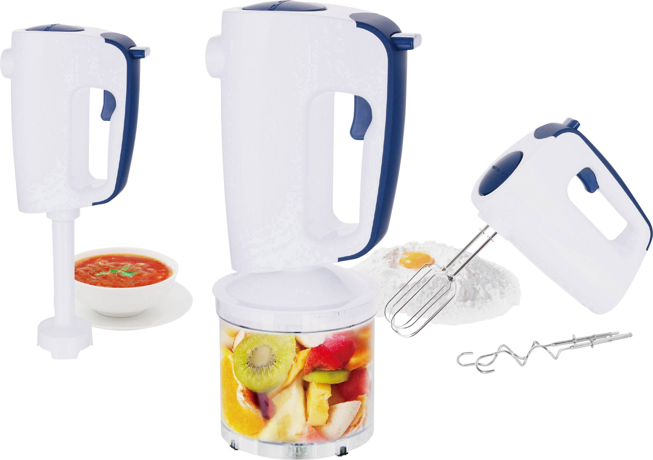 EMERIO HMS-113257.2 Handmixer 300W Weiß, Blau