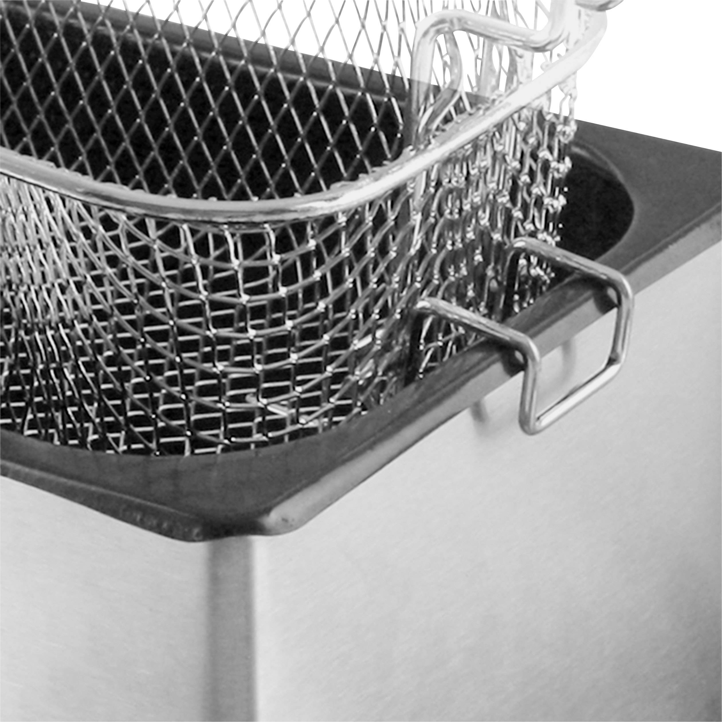 EMERIO DF-110927 Kaltzonen Fritteuse 2000W Edelstahl