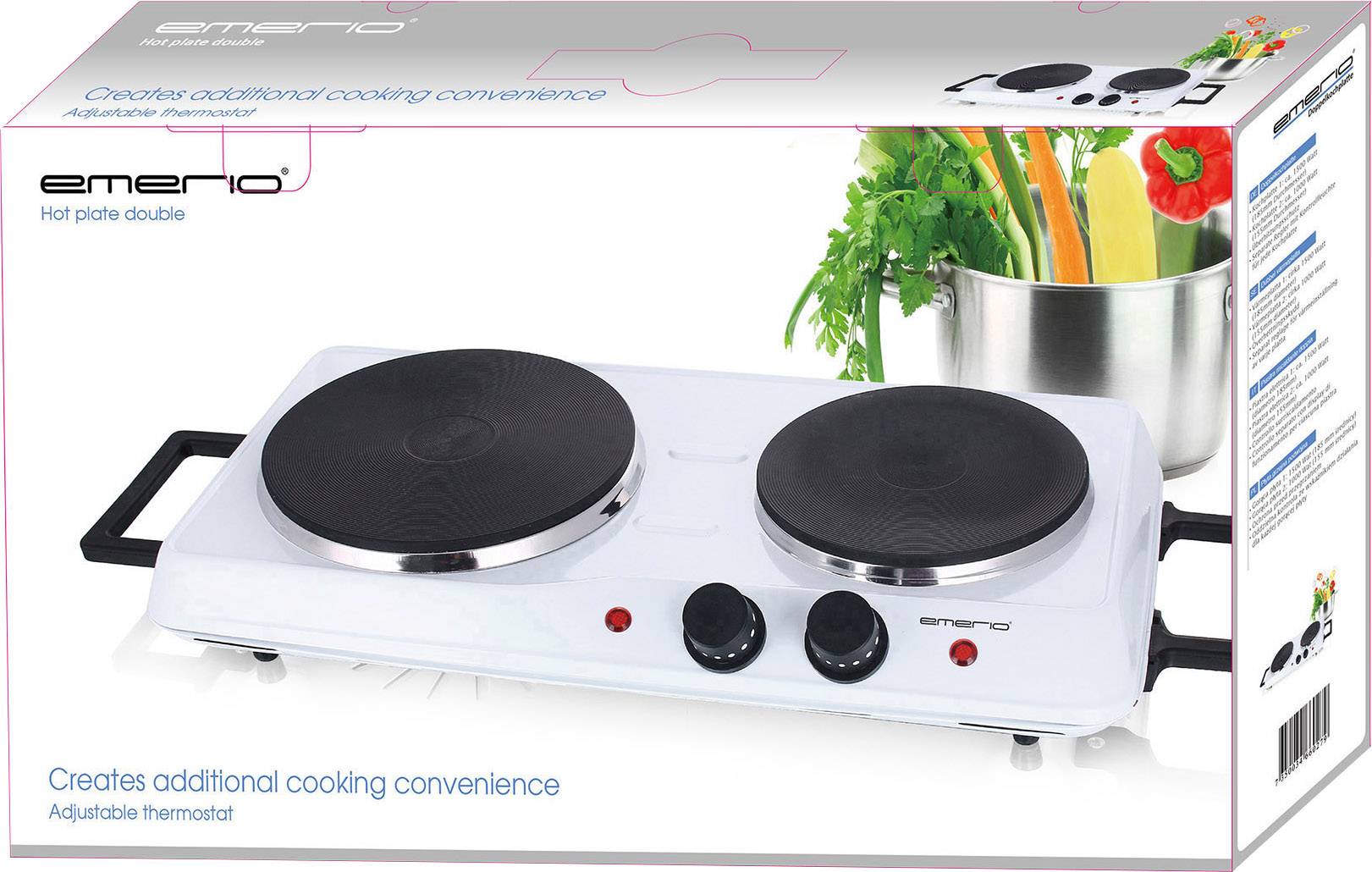 EMERIO HP-114482 HP-114482 Doppel-Kochplatte