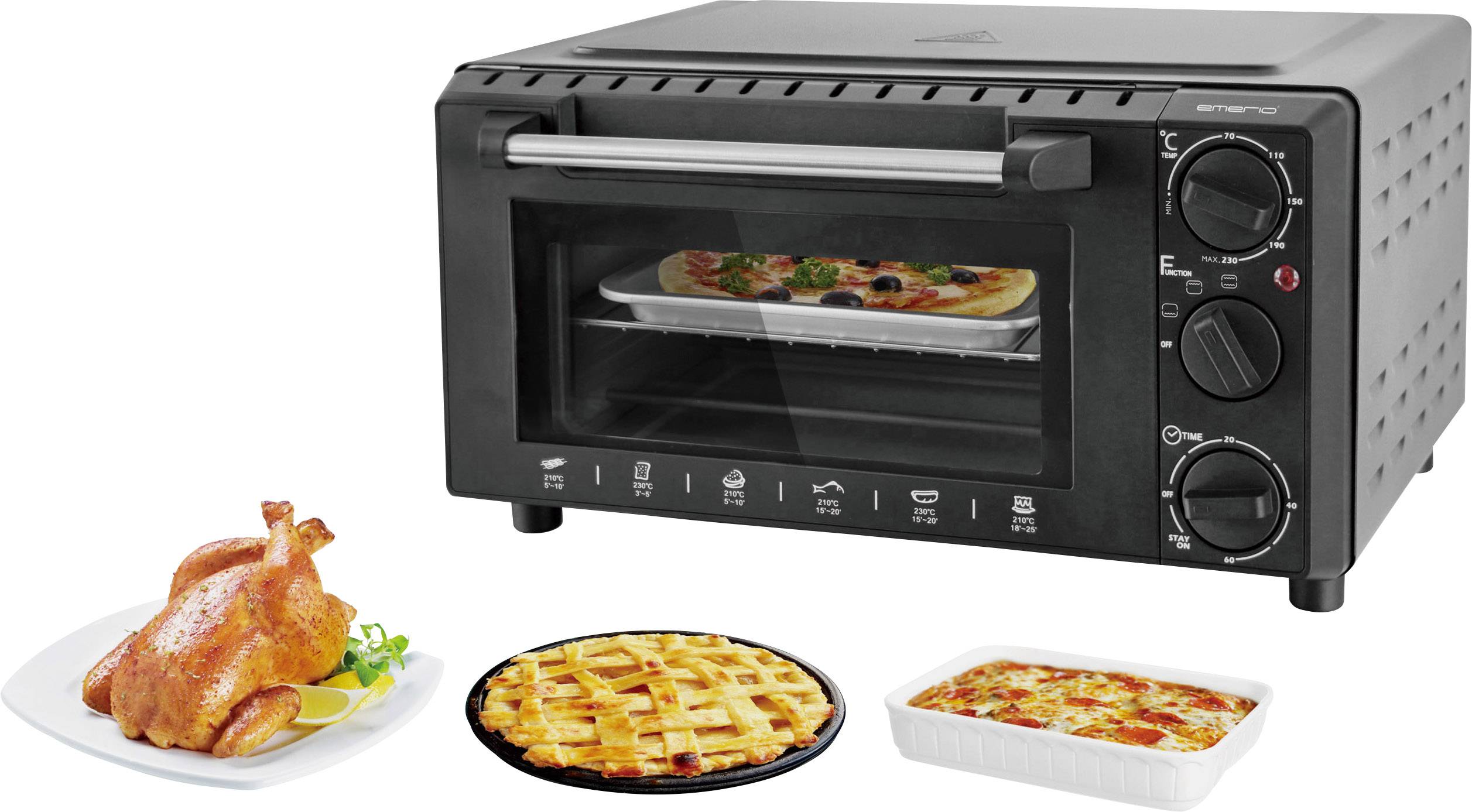 EMERIO MO-111024 Minibackofen 13l