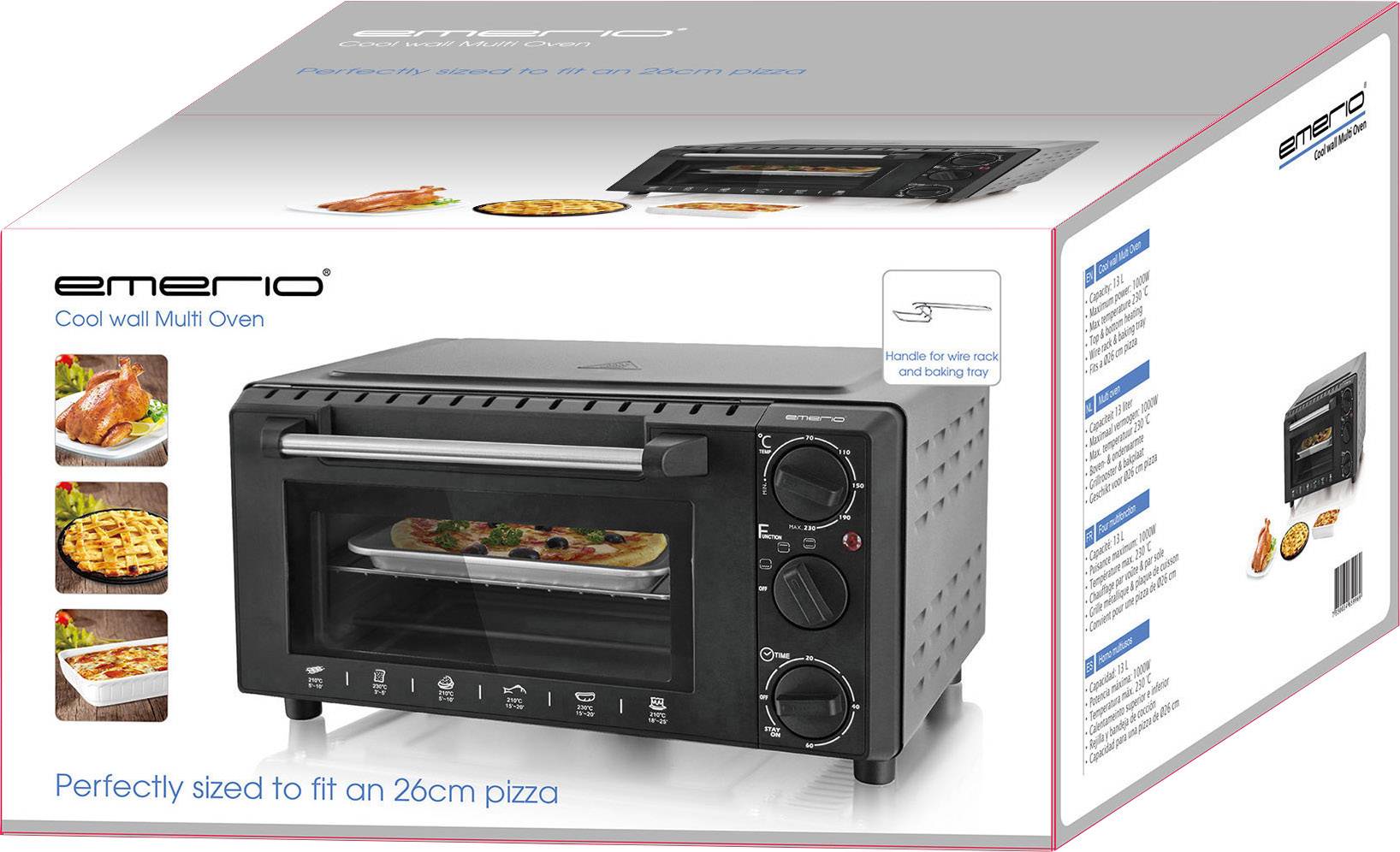 EMERIO MO-111024 Minibackofen 13l